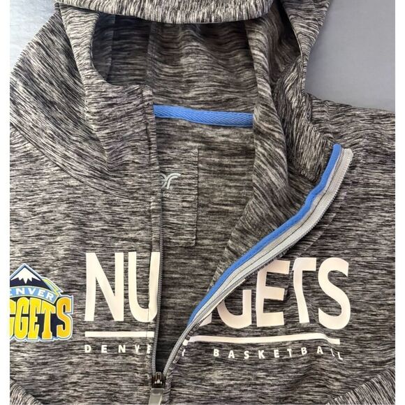 Denver Nuggets Zip Up Hoodie 4her By Carl Banks MLB Women’s Size XS Extra Small - Picture 3 of 9
